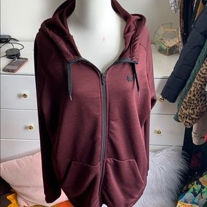 Maroon Nike Zip-Up